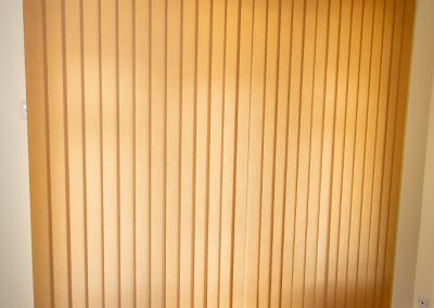 Floor length vertical blinds